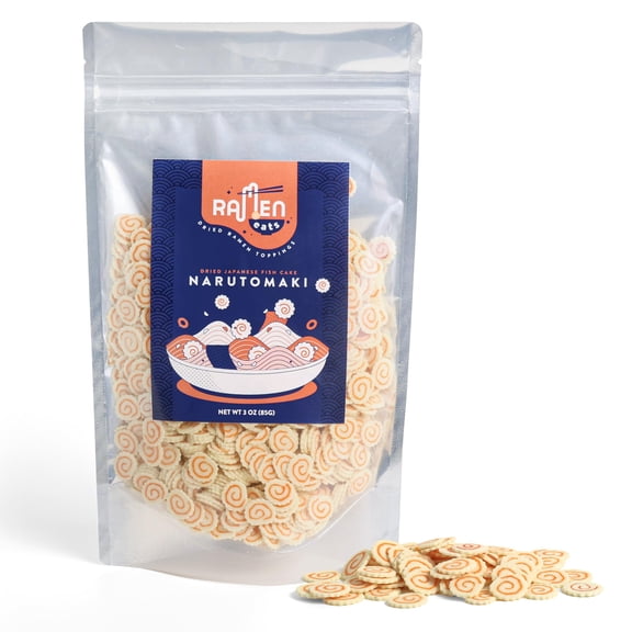 Ramen Eats Dehydrated Fish Cake Narutomaki KKS1Noodle Topping 3 OZ (Standard)