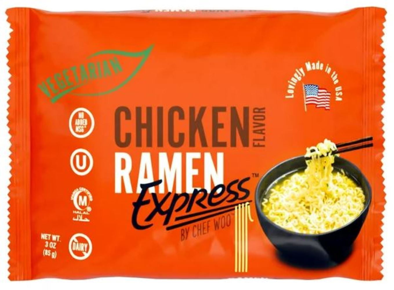 Ramen Express, Chicken Flavor, Vegetarian 3oz (Pack of 3)