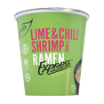 thumbnail image 1 of Ramen Express Lime and Chili Shrimp Flavored Ramen Noodles, Vegan, Halal, Kosher, 2.25 oz Cup, 1 of 8
