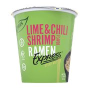 Ramen Express Lime and Chili Shrimp Flavored Ramen Noodles, Vegan, Halal, Kosher, 2.25 oz Cup