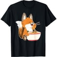 thumbnail image 1 of Ramen Fox Zookeeper Wildlife Lover Unisex T-Shirt for Men Women Kids, 1 of 5