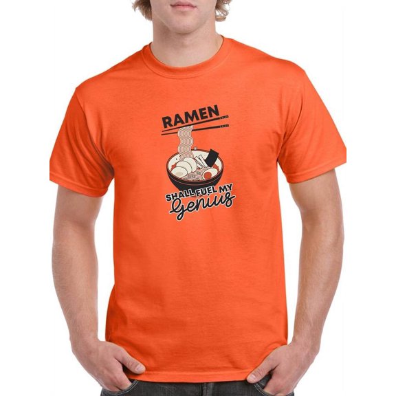 Ramen Fuel My Genius Art T-Shirt Men -Smartprints Designs, Male Small