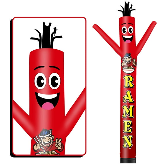 Ramen Inflatable Tube Man Wacky Wavy Dancing Guy for Outdoor Decoration Advertising Business Promotion - Food Theme (Blower Not Included)