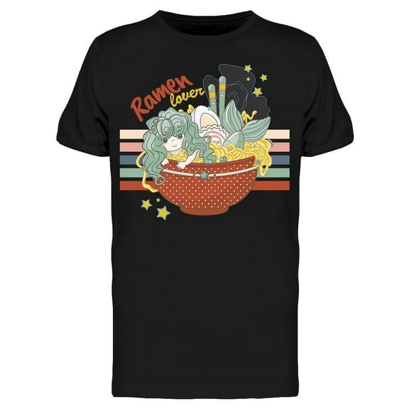 Ramen Lover Mermaid T-Shirt Men -Image by Shutterstock, Male x-Large