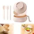 thumbnail image 1 of Ramen Noodle Bowl, Microwave Ramen Bowl with Strainer, Microwave Ramen Bowl Set with Chopsticks Spoon and Fork, Plastic Plates Bowls with Handle and Lid, College Dorm Room Essentials, 1 of 7