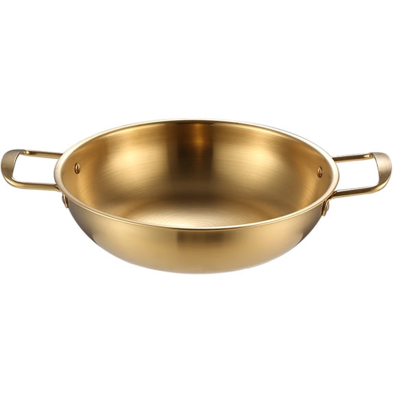Ramen Noodle Pot with Handles, Stainless Steel Everyday Pan, Instant Noodle Bowl Ramen Cooking Pot for Soup, Noodle, Pasta 7in