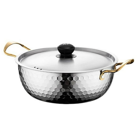 Ramen Pot with Lid Korean Noodle Cooker Kimchi Soup Pot Universal Base Saucepan Ramyun Cooker