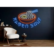 Ramen Soup Decor, Neon - LED sign, Remen restaurant Decor