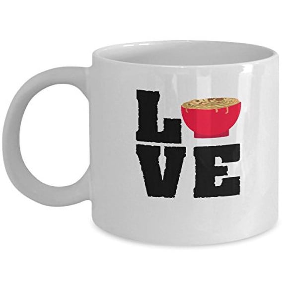 Ramen Spicy 11 oz Coffee Mug - Love White Ceramic Gift