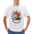 thumbnail image 1 of Ramen Sports Men’s Graphic T-shirt Vintage Short Sleeve Sport Tee White XL, 1 of 2