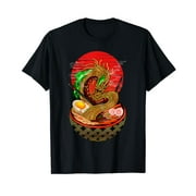 Ramen T-Shirt Funny Japanese Asian Noodles Dragon Tee T-Shirt