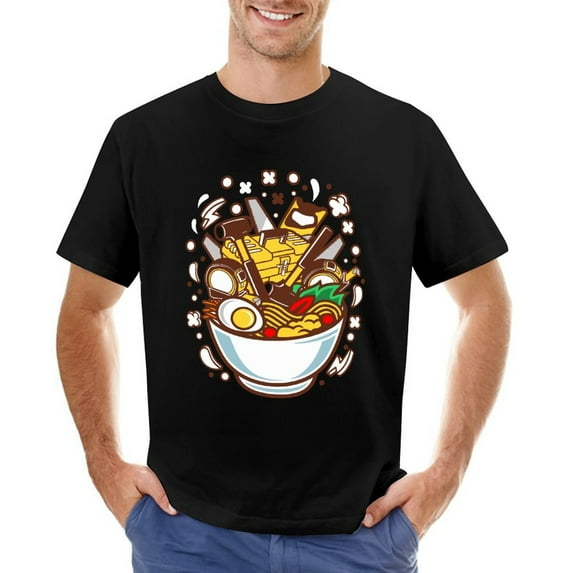 Ramen Tools Men’s Graphic T-shirt Vintage Short Sleeve Sport Tee Black S