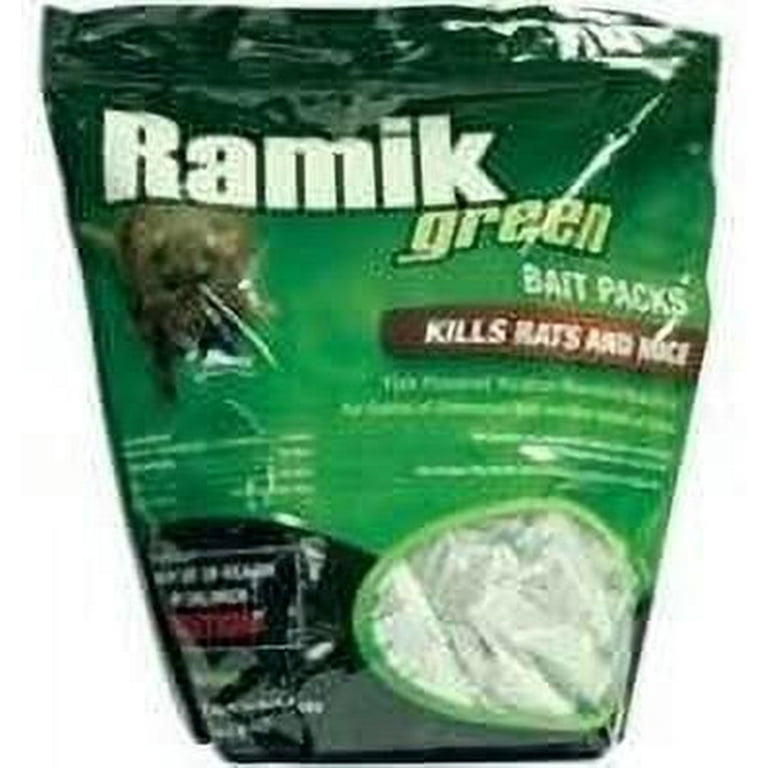 Ramik Green Bait Packs, Rodent and Mice Killer Bait Nuggets, 4 lb