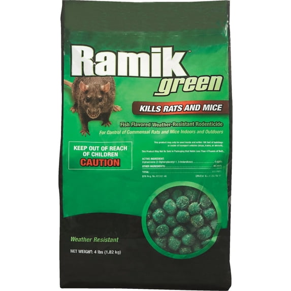 Ramik Green Rat And Mouse Poison Nuggets - Single Pack
