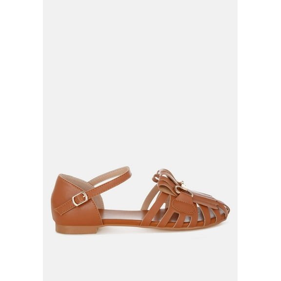 Ramita Horsebit Fringe Flat Sandals