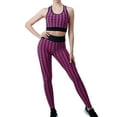 thumbnail image 1 of Ramiter 2 Piece Sets for Women Women's Workout Set Activewear 2 Pieces Yoga Leggings with Paded Sports Bra,Hot Pink, 1 of 4