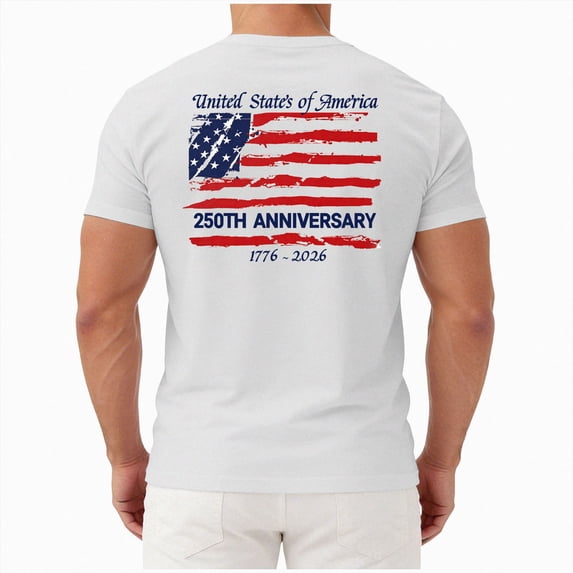 Ramiter 4th of July Shirts for Men American Flag 1776 Graphic Tees Casual Cap Sleeve USA Patriotic Tops(White,2XL)