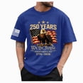 thumbnail image 1 of Ramiter 4th of July Shirts for Men USA Flag Patriot T-Shirts American Flag Tee Tops(Blue,M), 1 of 5