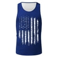 thumbnail image 1 of Ramiter 4th of July Tank Mens Tank Top Men's Muscle T-Shirt,Sleeveless,Muscle Tank,Classic Muscle Tee Top for Men Blue L, 1 of 4