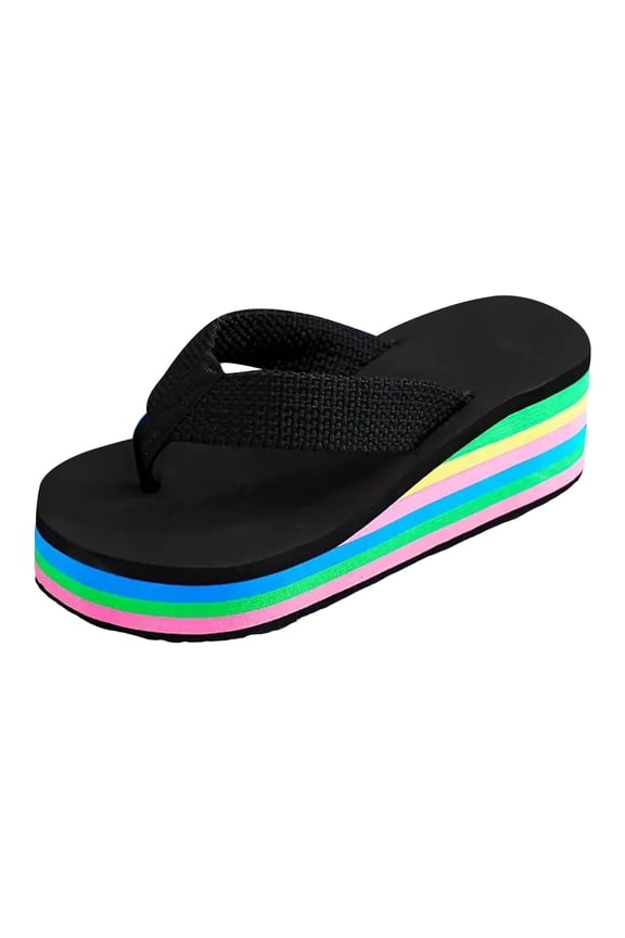 Beach Sandals for Woman Women's Arch Support Orthopedic Flip Flop Sandals Black,8