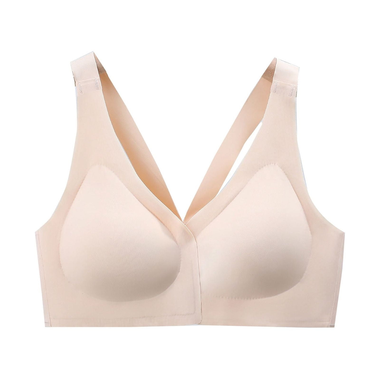 Ramiter Bras for Women Seamless Bra Wireless Bra for Women Convertible Strap Ultra Comfort Bra V