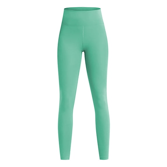 Ramiter Fleece Lined Leggings Leggings for Women Non See Through-Workout High Waisted Tummy Control Running Yoga Pants L,Green