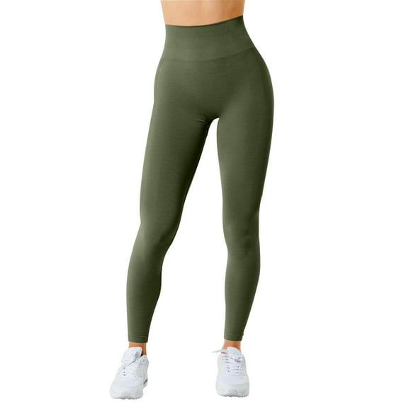 Ramiter Leggings with Pockets for Women Yoga Leggings Women's Fitness Pants Workout Running Sports Pants Soft Yoga Pants for Women Cotton Pockets M,Green