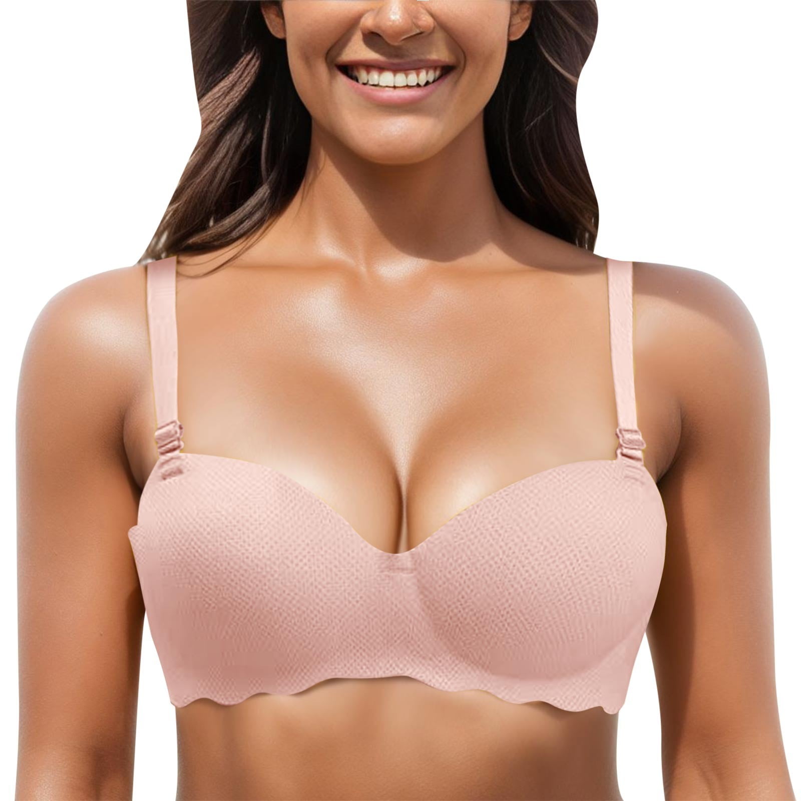 Ramiter Lingerie For Women Plus Size Bra UnderwearNylonSolid Color how-measure-bra-size