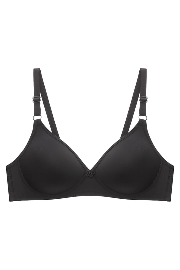 Lingerie for Women Plus Size Women's Beauty Back Smoothing Minimizer Bra, Minimizes Bust 34,Black