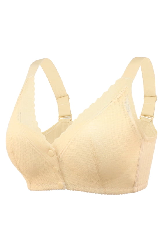Lingerie for Women Sexy Naughty Womens Underwire Bra Lace Floral Bra Unlined Unpadded Plus Size Full Coverage Bra 40,Beige