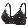 thumbnail image 1 of Ramiter Lingerie for Women Women's Lightly Lined Wire-Free Bra 38,Black, 1 of 2