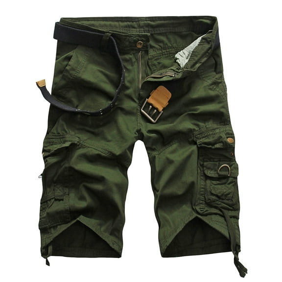 Ramiter Men'S Shorts Male Casual Pants Print Trend Youth Summer Mens Sweatpants Fitness Running Shorts Beach Shorts Green,XL