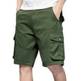 thumbnail image 1 of Ramiter Men'S Shorts Men's Long Cargo Shorts Casual Below Knee 13 Inches Capri Shorts Relaxed Fit with Pockets,Orange, 1 of 5