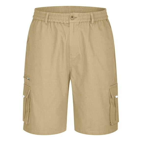 Ramiter Mens Cargo Shorts Mens Cargo Shorts Casual Lightweight with Multi Pockets Summer Outdoor Work CargoShorts Khaki,2XL