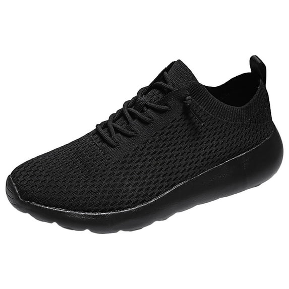 Ramiter Mens Running Shoes Mens Sneakers Athletic Sport Casual Walking Shoes Lightweight Running Shoes Breathable Mesh Soft Sole,Black