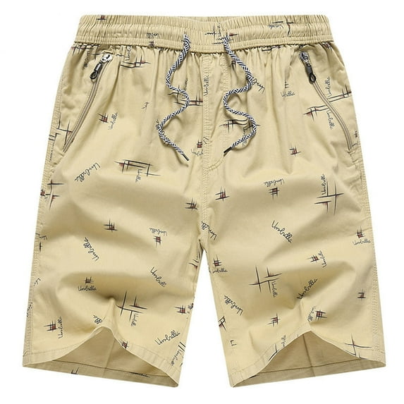 Ramiter Mens Shorts Men'S Summer Ice Silk Shorts Thin Loose Large Sport Capris Casual Pants CaprisMen'S Summer Shorts Thin Loose Large Sport Capris Khaki,XL