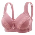 thumbnail image 1 of Ramiter Sexy Lingerie for Women Low Cut Bra for Womens Deep V Underwear Bralette Crop Top Sexy Female Bra Push Up Brassiere Bra 42,Pink, 1 of 4