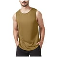 thumbnail image 1 of Ramiter Sleeveless Tops for Men Men's Workout Tank Tops Sleeveless Gym Shirts Bodybuilding Fitness Muscle Tee Shirts Khaki,3XL, 1 of 6
