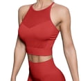 thumbnail image 1 of Ramiter Sports Bras for Women Bra for Women Sexy Cute Workout Yoga Bra Medium Support L,Red, 1 of 5