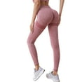 thumbnail image 1 of Ramiter Sweatpants Women Women Solid Workout Out Leggings Fitness Sports Running Yoga Pants plus Size Wide Leg Yoga Pants with Pockets for Women L,Pink, 1 of 5