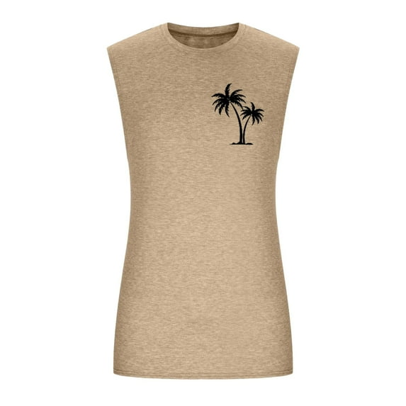 Ramiter T Shirts for Men Graphic Men Fashion Summer Comfort Short-Sleeve Crew-Neck Tee Top Cotton Shirt Khaki,S