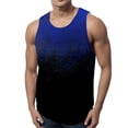 thumbnail image 1 of Ramiter Tank Tops for Men Men's Casual Vintage Slim Fit Bodybuilding Workout Gym Muscle Sleeveless Shirts Tank Tops Dark Blue,M, 1 of 1