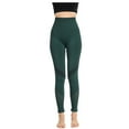 thumbnail image 1 of Ramiter Thermal Leggings for Women Women Solid Workout Out Leggings Fitness Sports Running Yoga Pants plus Size Wide Leg Yoga Pants with Pockets for Women M,Green, 1 of 5