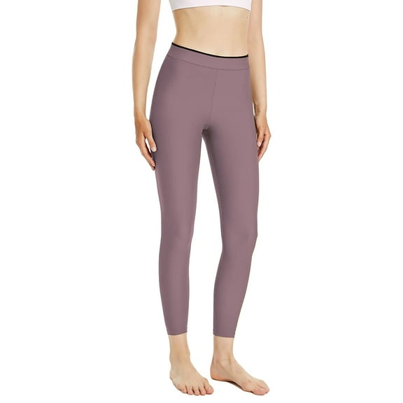 Ramiter Thermal Leggings for Women High Waist Workout Butt Lifting Leggings Tummy Control Ruched Booty Smile Yoga Pants M,Purple