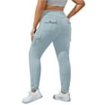 thumbnail image 1 of Ramiter Thermal Leggings for Women Warner's Women's Cropped Seamless Shaping Leggings 2XL,Blue, 1 of 4