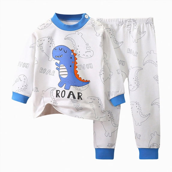 Ramiter Toddler Baby Boy Fall Winter Clothes Tops+Pants Outfits Lightweight Elastic Cotton Pant Sets