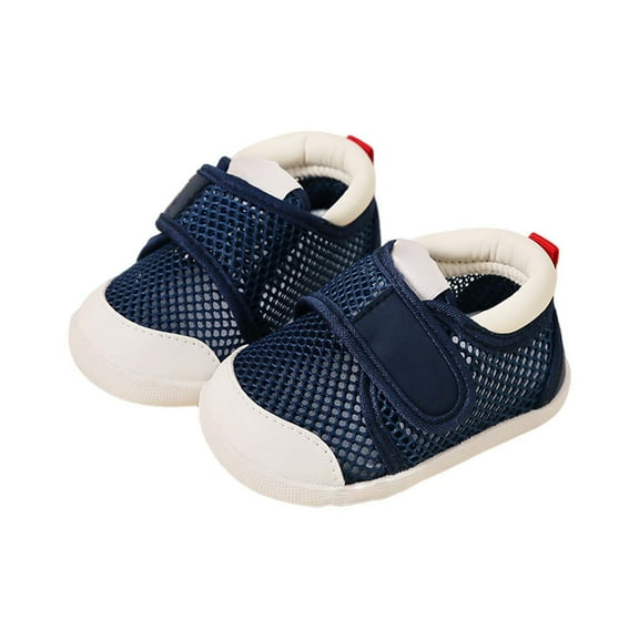 Ramiter Toddler Boys Girls Sneakers Toddler Baby Girl Boy Shoes Sneakers Mesh Breathable Shoes Soft Soled Sneakers Shoes for Unisex 0 To 3 Years Baby Shoes Girl,Navy