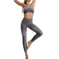 thumbnail image 1 of Ramiter Two Piece Sets for Women Workout Outfits Womens 2 Piece Sports Set Seamless Crop Top and High Waist Leggings Joggers Suit Stretch Tracksuit,Black, 1 of 4