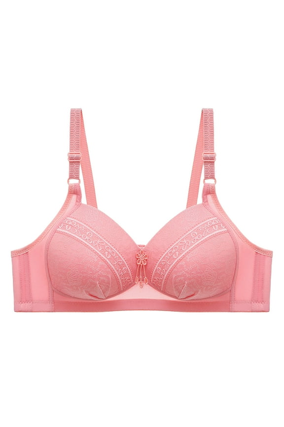 Women'S Lingerie Women's Halter Neck Lace Hollow Out Back Lace Bra Deep V Scalloped Strappy Bralette 44,Hot Pink