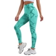 thumbnail image 1 of Ramiter Womens Sweatpants Women'S Tight High Waist Quick Dry Running Bodybuilding with Pockets Long Pants Yoga Pants Wide Leg Yoga Pants below Waist S,Green, 1 of 4